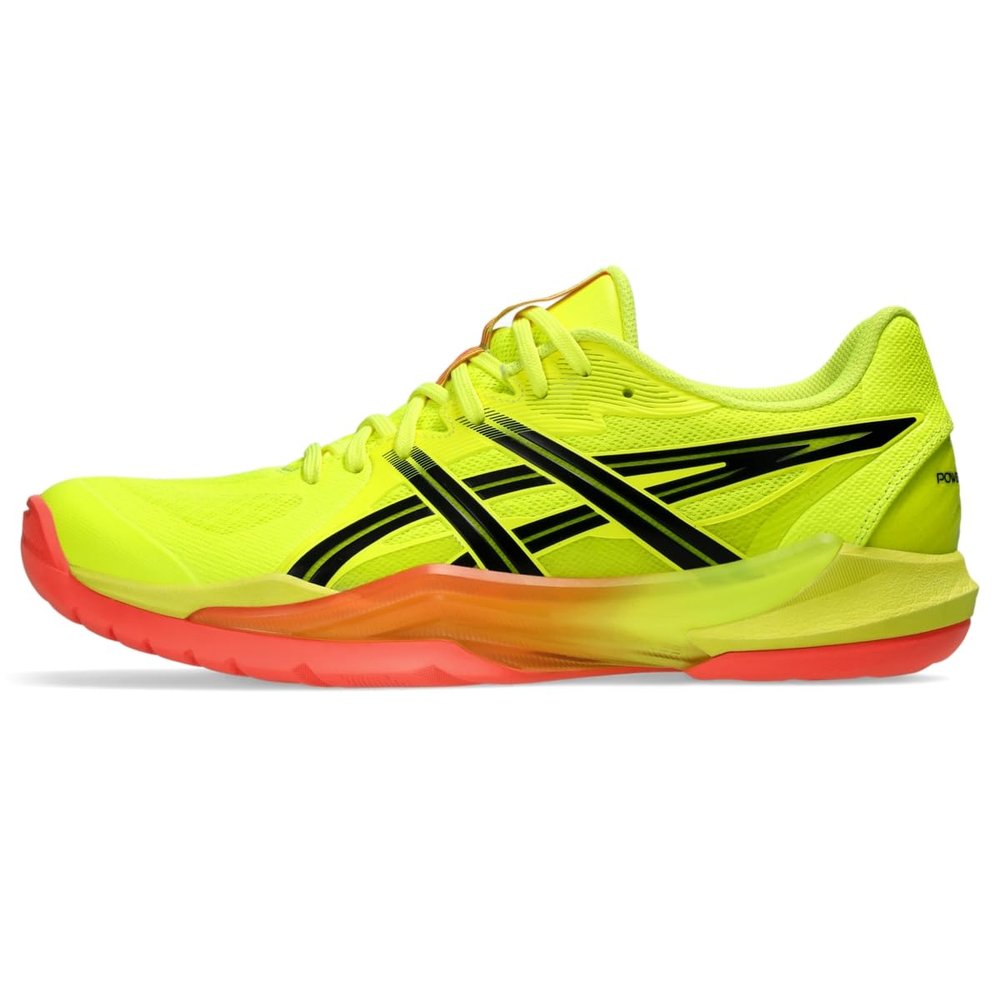 ASICS Men's POWERBREAK FlyteFoam Handball Shoes, 12, Safety Yellow/Black