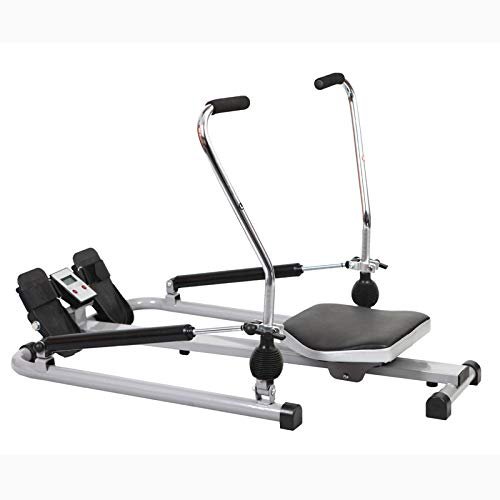 OMaju Fitness Equipment Multi-Function Home Foldable Rowing Machines Adjustable Resistance Aerobic Exercise Compact Folding Rowing Machine Hydraulic Silent Slimming Fitness Equipment