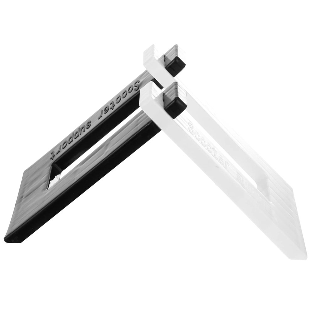 Yardwe 2pcs Balance Bike Parking Stand Black White Parking Rack for Boys and Girls Scooters and Balance Bicycles for Home Outdoor and Park Use