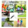 Yardwe 2pcs Balance Bike Parking Stand Black White Parking Rack for Boys and Girls Scooters and Balance Bicycles for Home Outdoor and Park Use view 2