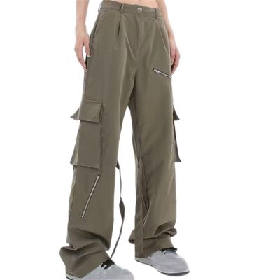 Cargo Pants Womens High Waisted Wide Leg Sweatpants Casual Drawstring Loose Fit Trendy Y2K Teen Girls Streetwear Pants