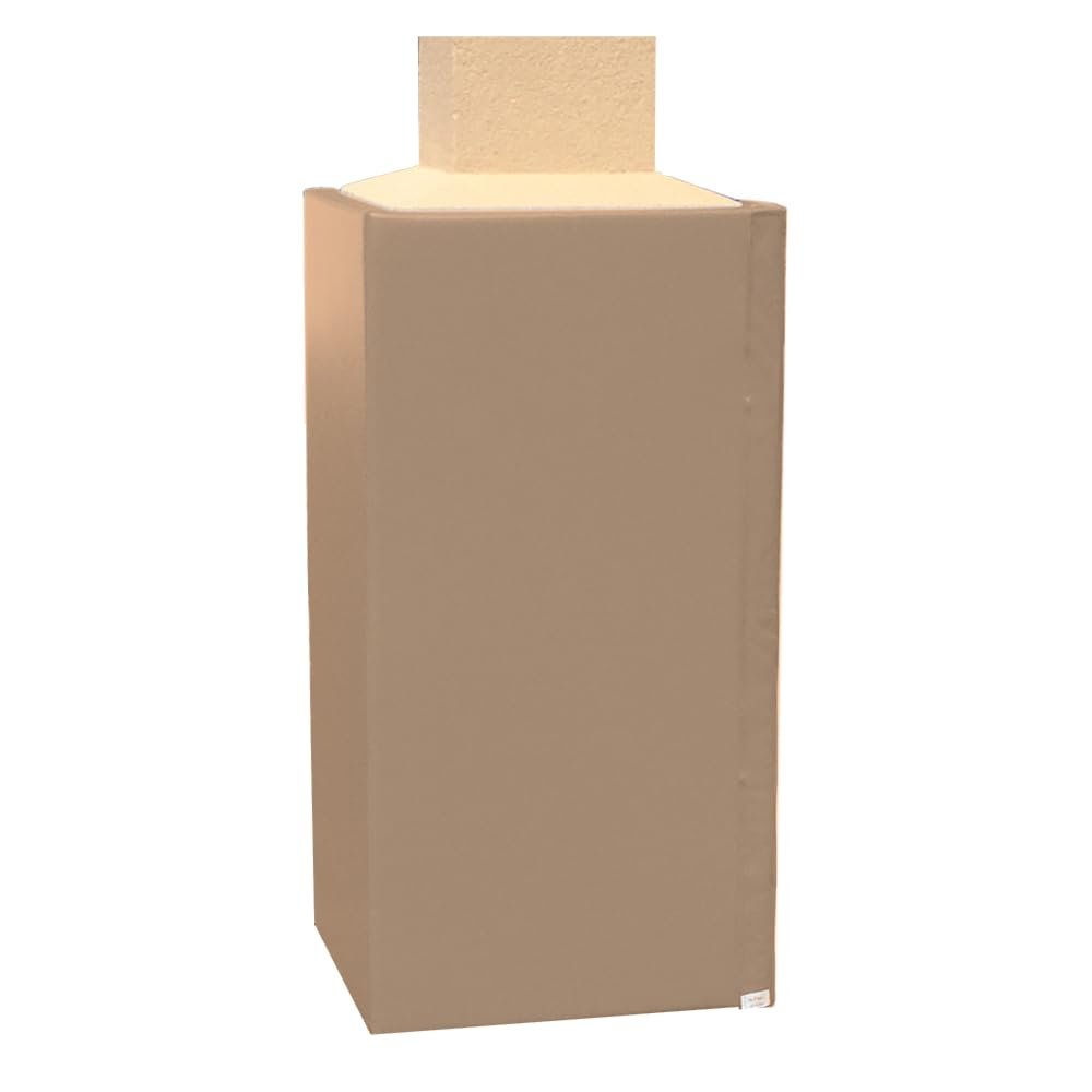 We Pad It Safety Pole Pad, for Square Pole Only, 4 FT Tall, 1 Thick Foam, Weatherproof, UV-Resistant, Hook/Loop Closure