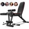 Fitness Equipment Adjustable Weight Bench,Workout Bench with Leg Extension and Leg Curl,Dumbbell Stool Folding,For Home Training Gyms Fitness Equipment,Max Load 200Kg view 1