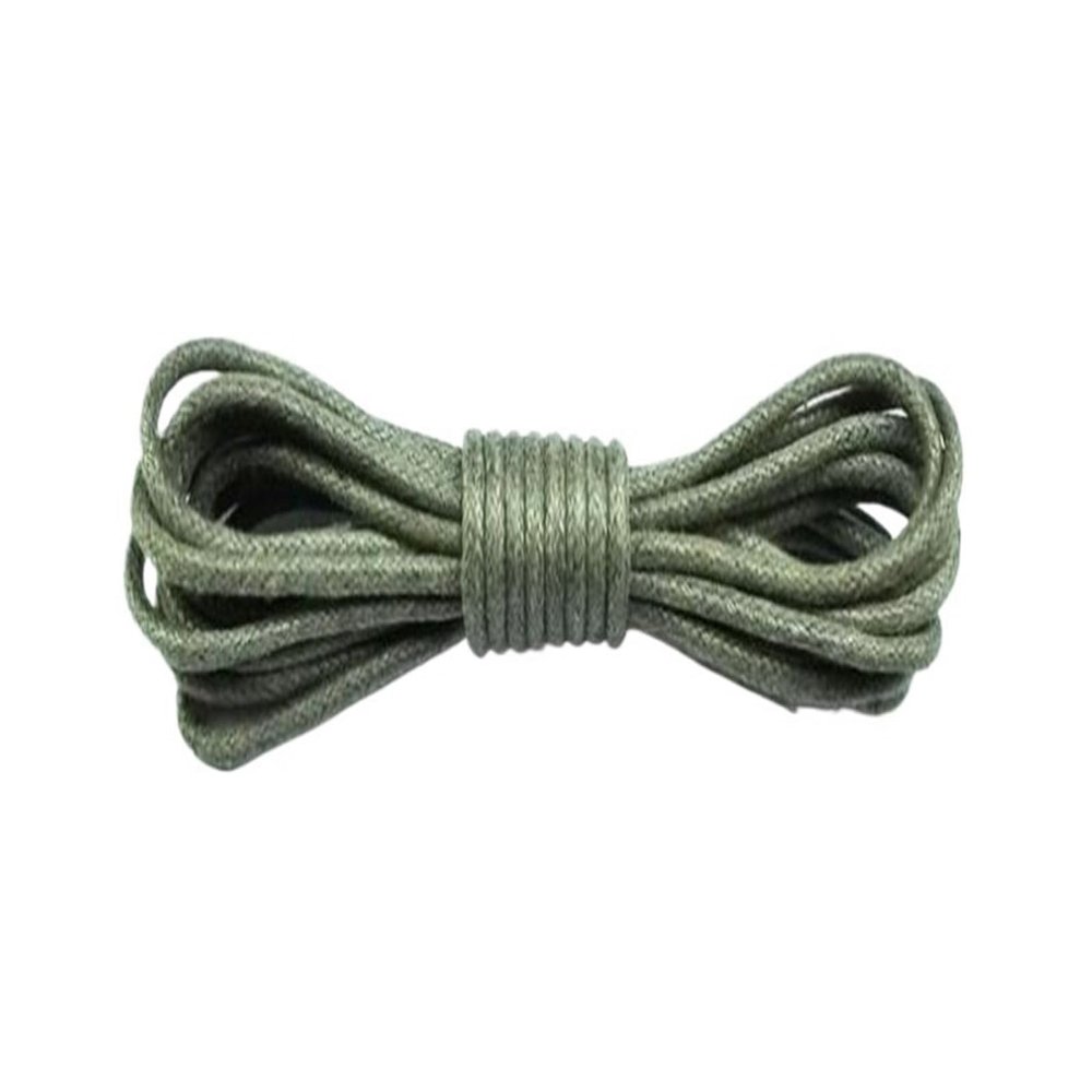 1 Pair Leather Shoelaces Cotton Waxed Shoelaces Round Leather Laces For Shoes Boots Unisex Shoe Laces Strings (Color : Light Gray, Size : 120cm)