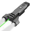 DARKFANG 1450 Lumen Tactical Flashlight with Green Laser Beam Combo, Low Profile Design Rechargeable Weapon Light for Picatinny Rail view 1