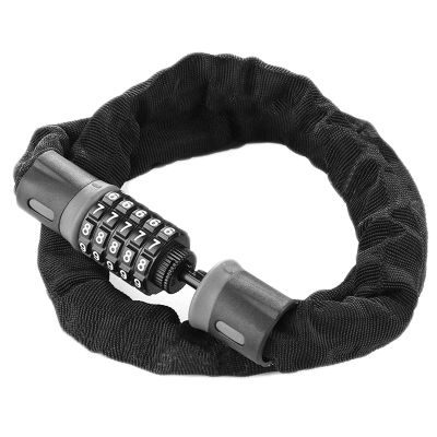 Finoti Portable Bike Lock Motorcycle Helmet Lock 5 Digit Password Bike Combination Lock Bicycle Anti-Theft Alloy Lock,Black Lock
