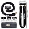 Finoti Anti-Theft Chain Lock Password Cycling Heavy Duty Motorcycle Chain Lock with Metal Password Lock (Color : 2M Cable) view 3