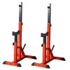 Fitness Equipment Strength Training Fitness Exercise Equipment Adjustable Squat Rack Dipping Station Barbell Rack Dip Stand Fitness Bench,Fat burning (Red) (Red) view 1
