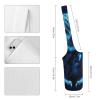 HotcoS Yoga Mat Bag for Women Yoga Mat Carrier Bag with Large Side Pocket Blue Owl Yoga Bag Yoga Gym Bag view 2