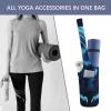 HotcoS Yoga Mat Bag for Women Yoga Mat Carrier Bag with Large Side Pocket Blue Owl Yoga Bag Yoga Gym Bag view 4