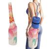 HotcoS Yoga Mat Bag for Women Yoga Mat Carrier Bag with Large Side Pocket Peach Peony Yoga Bag Yoga Gym Bag view 1