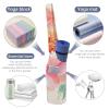 HotcoS Yoga Mat Bag for Women Yoga Mat Carrier Bag with Large Side Pocket Peach Peony Yoga Bag Yoga Gym Bag view 3