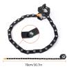 Finoti Bike Foldable Password Lock MTB Road Bicycle Hamburg Lock High Security Anti-Theft Scooter Cycling E-Bike Chain Lock Lock (Color : 85cm Password) view 4