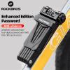 Finoti MTB Road Bike Zinc Alloy Bicycle Lock High Security Anti-Theft Foldable Four-Digit Password Lock E-Bike Part Chain Lock Lock view 3