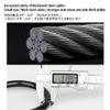 Finoti Bicycle Cable Lock Circle Lock Outdoor Cycling Anti-Shear Lock Safe Anti-Theft Moto Bicycle Steel Wire Chains Lock Ring Lock,Gray Lock view 2