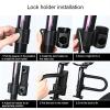 Finoti Bike U Lock Anti-Theft MTB Road Bike Bicycle Lock Cycling Accessories Heavy Duty Steel Security Bike Cable U-Locks Set Lock (Color : Ulock) view 3