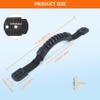 4 Pcs Kayak Carry Handles, 2-Hole Kayak Replacement Handles with Screws, Canoe Boat Side Mount Carry Handle, Boat Carry Handle Replacement Suitable for Kayaks Luggage Suitcase - Black view 2