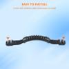 4 Pcs Kayak Carry Handles, 2-Hole Kayak Replacement Handles with Screws, Canoe Boat Side Mount Carry Handle, Boat Carry Handle Replacement Suitable for Kayaks Luggage Suitcase - Black view 4