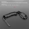Finoti Mini Portable Bike Lock Motorcycle Helmet Lock 4 Digit Password Bike Combination Lock Bicycle Anti-Theft Bold Steel Wire Alloy Lock,Black Lock view 3