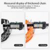 Finoti Bicycle Chain Lock Zinc Alloy 4 Digit Code Lock with 2 Keys Anti-Theft Chain Lock Reinforce Safty Cycling Accessories Lock (Color : 3230001002) view 4