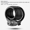Finoti 150cm Bicycle Cable Lock 5 Colors Outdoor Cycling Anti-Shear Lock Safe Anti-Theft Moto Bicycle Steel Wire Chains Lock with Lock Bracket,Red Lock view 2