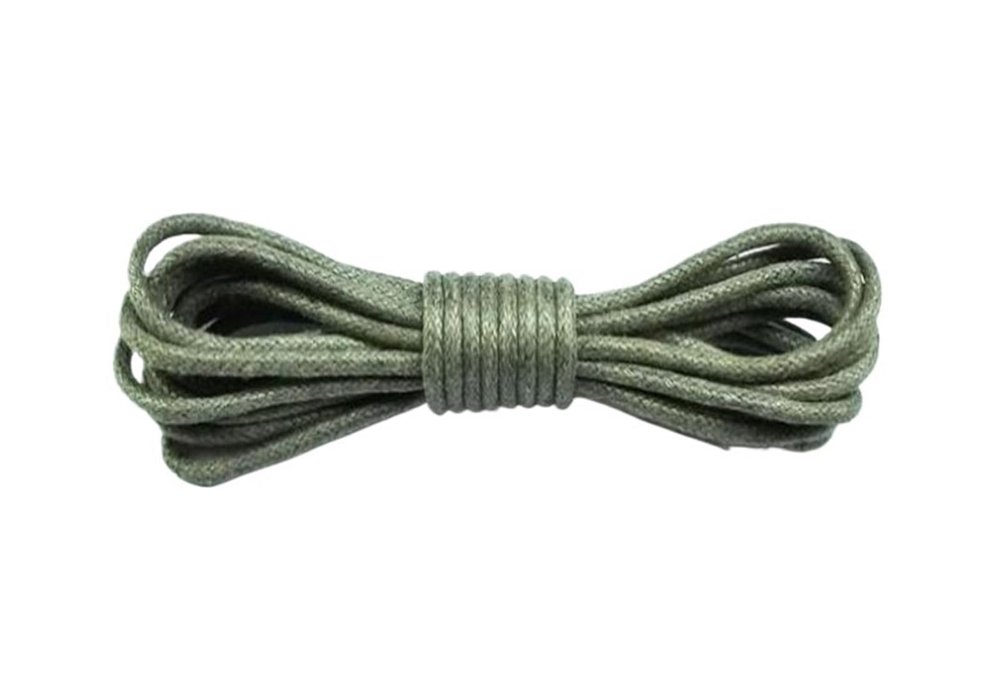 1 Pair Leather Shoelaces Cotton Waxed Shoelaces Round Leather Laces For Shoes Boots Unisex Shoe Laces Strings (Color : Light Gray, Size : 100cm)