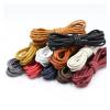 1 Pair Leather Shoelaces Cotton Waxed Shoelaces Round Leather Laces For Shoes Boots Unisex Shoe Laces Strings (Color : Dark Brown, Size : 90cm) view 4