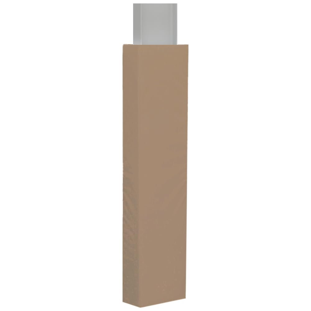 We Pad It Safety Pole Pad, for Square Pole Only, 4 FT Tall, 2 Thick Foam, Weatherproof, UV-Resistant, Hook/Loop Closure