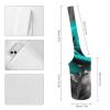 HotcoS Yoga Mat Bag for Women Yoga Mat Carrier Bag with Large Side Pocket Teal Grey Rose Yoga Bag Yoga Gym Bag view 2