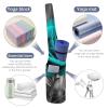 HotcoS Yoga Mat Bag for Women Yoga Mat Carrier Bag with Large Side Pocket Teal Grey Rose Yoga Bag Yoga Gym Bag view 3