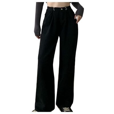 Women's Jeans High Waisted Cargo Pants Travel Fashion Y2K Streetwear Baggy Casual Outdoor Stretchy Pants with 6 Pockets