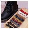 1 Pair Leather Shoelaces Cotton Waxed Shoelaces Round Leather Laces For Shoes Boots Unisex Shoe Laces Strings (Color : Red, Size : 120cm) view 2