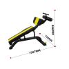 Fitness Equipment Weight Bench Weight Bench Adjustable Exercise Dumbbell Bench Strength Training Full Body Workout Fitness Home Equipment for Home Gym Exercise (Yellow 158.7x75x86.6cm) view 4