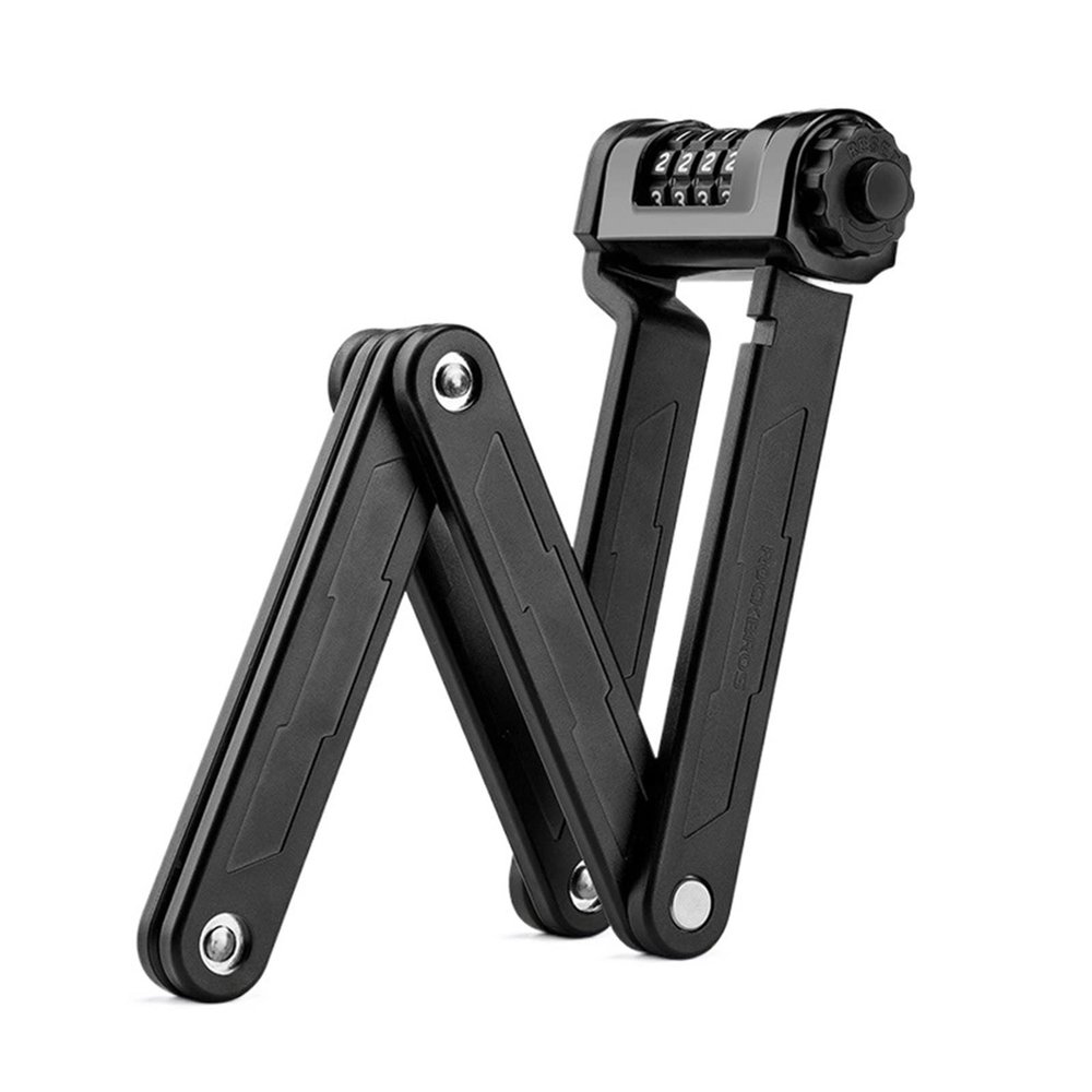 Finoti Fingerprint Bicycle Lock Zinc Alloy Four-Digit Secret Anti-Theft Foldable Password 85CM Lock Door Moto Bike Accessories Lock
