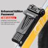 Finoti Fingerprint Bicycle Lock Zinc Alloy Four-Digit Secret Anti-Theft Foldable Password 85CM Lock Door Moto Bike Accessories Lock view 3