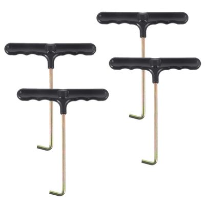 Baluue 4pcs Spring Pullers for Trampolines Durable Spring Hooks for Easy Installation Versatile Trampoline Tool for Bounce Houses