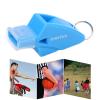 Gonetre Basketball Whistle Football Whistle Outdoor Whistle Referee Whistle Plastic Whistle Whistle Plastic Crisp Sound Outdoor Whistle Basketball with Lanyard and Finger Clip (Light Blue) view 4