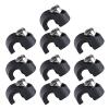 NUEAYMS 10 Pcs Black Plastic Bicycle Brake Housing Clips, Bike Fork Brake Hose Guides, C-Shaped Fixed Buckles, Bike Parts view 1