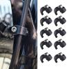 NUEAYMS 10 Pcs Black Plastic Bicycle Brake Housing Clips, Bike Fork Brake Hose Guides, C-Shaped Fixed Buckles, Bike Parts view 2