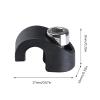 NUEAYMS 10 Pcs Black Plastic Bicycle Brake Housing Clips, Bike Fork Brake Hose Guides, C-Shaped Fixed Buckles, Bike Parts view 3