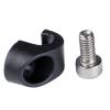NUEAYMS 10 Pcs Black Plastic Bicycle Brake Housing Clips, Bike Fork Brake Hose Guides, C-Shaped Fixed Buckles, Bike Parts view 4