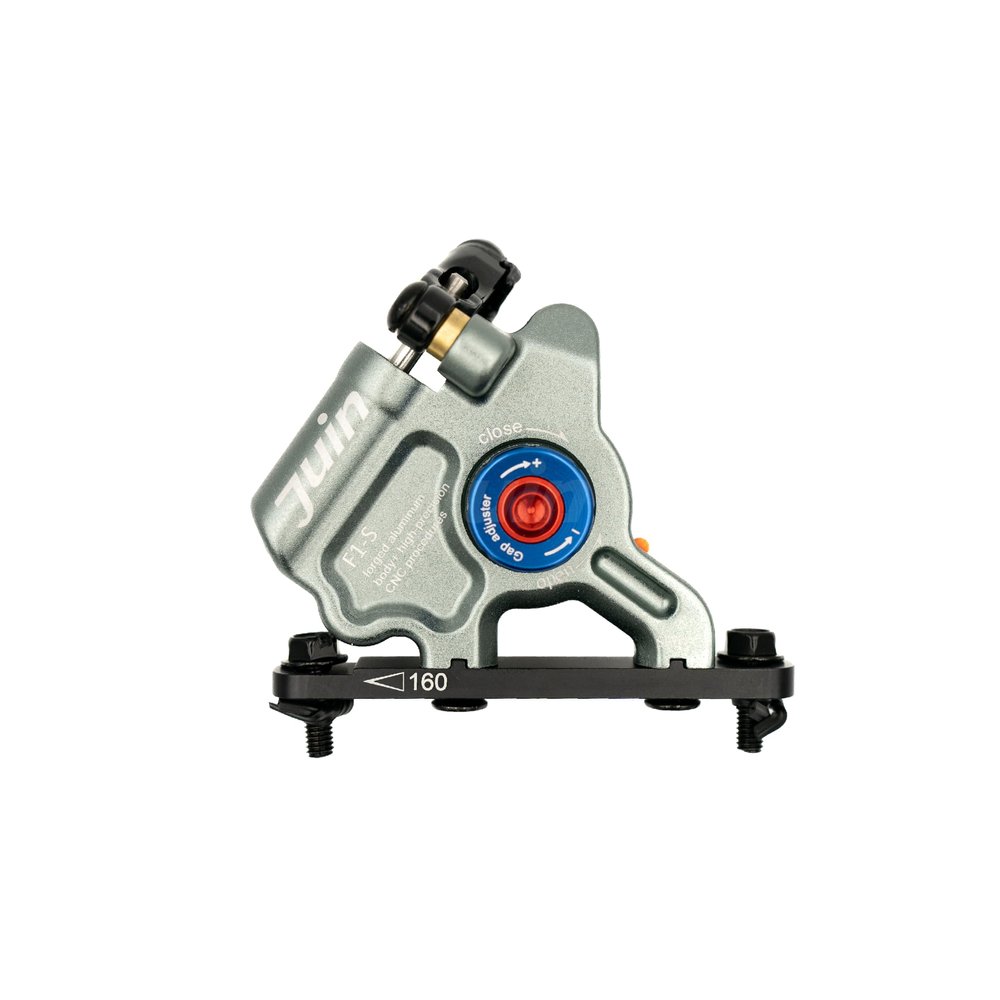 Juin F1-S Hybrid Hydraulic Disc Brake Caliper, Mechanical/Hydraulic Disc Brake Kit, Titan