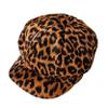 ZLSLZ Womens Retro 70s Leopard Ivy Newsboy Cabbie Gatsby Beret Hat Cap Brown view 3