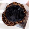 ZLSLZ Womens Retro 70s Leopard Ivy Newsboy Cabbie Gatsby Beret Hat Cap Brown view 4