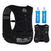 AWKSPORTS 5L Running Hydration Vest Backpack for Men Women, Adjustable & Lightweight, Front & Back Pockets for Essential Storage (Black with 2*500ml Flask) view 1