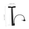 Yardwe Flator for Basketball Bikes Compact Aluminum Alloy Tire Pump Extra Gas Needle view 3