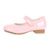 Linodes Easy Strap Tap Shoe Dance Flats for Girls and Boys (Toddler/Little Kid/Big Kid)-Pink Patent-3.5M-Big Kid view 3