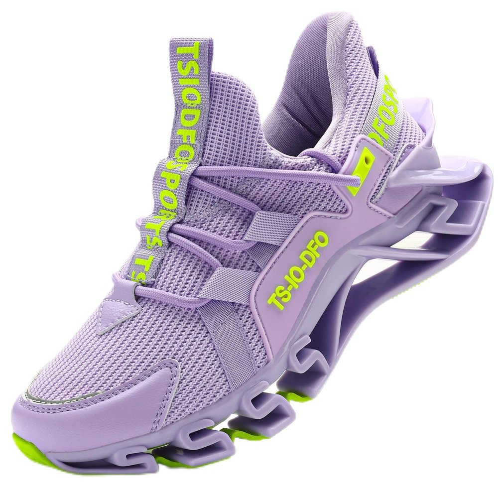 Ezkrwxn Running Shoes for Women Sneakers Size 7 Purple Slip on Gym Workout Athletic Tennis Walking Shoe