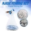 CINGHI LUSSO Casting Net Fishing Net Shrimp Trap Easy Throw Cast Net Thicken Monofilament Line with Upgraded Heavy Duty Zinc Sinkers for Freshwater and Saltwater Fishing (4ft Radius) view 2