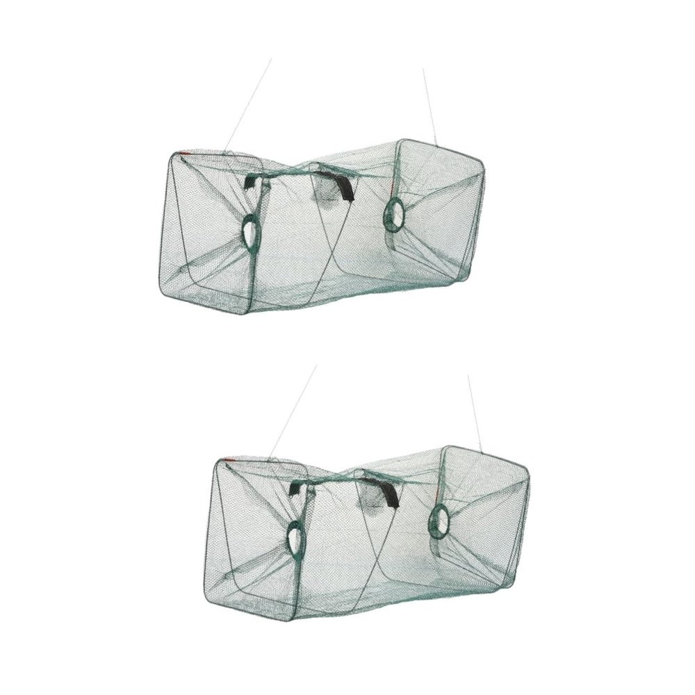 Kisangel 2pcs Large Capacity Fishing Cast Net Fish Netting for Boys and Girls Portable Replacement Net for Outdoor Activities